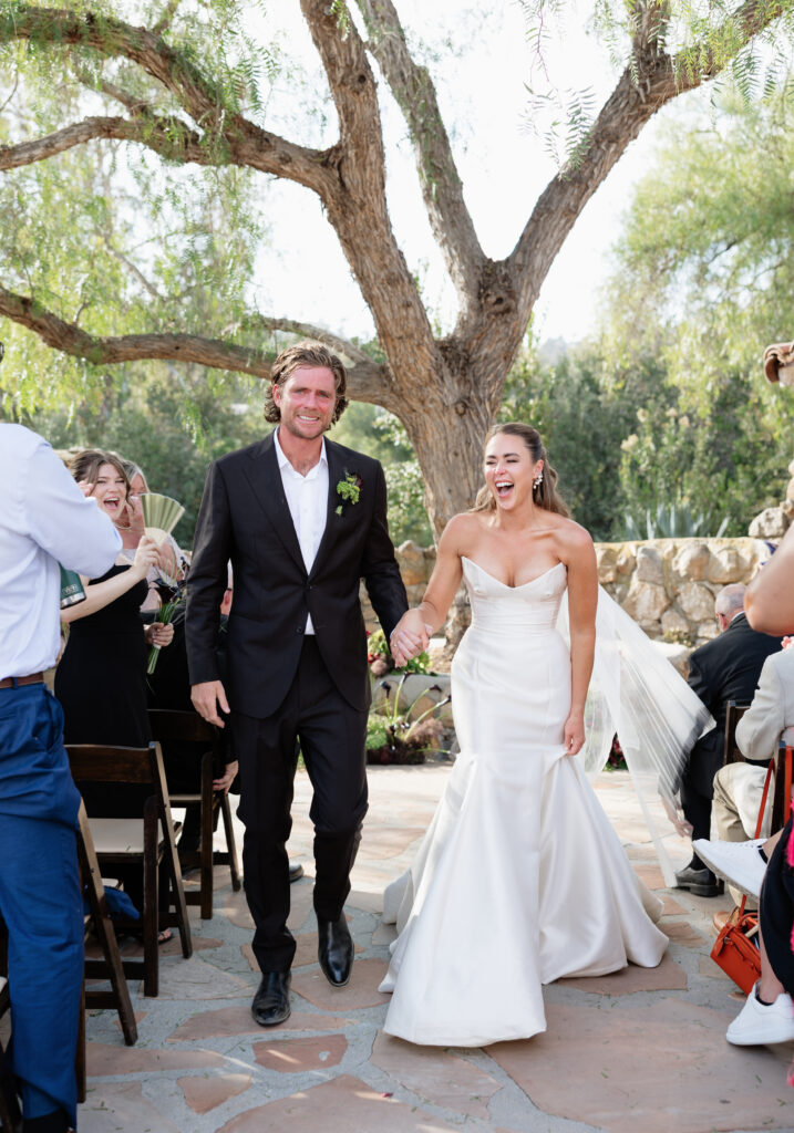 emotional wedding ceremony moments at Leo Carrillo Ranch